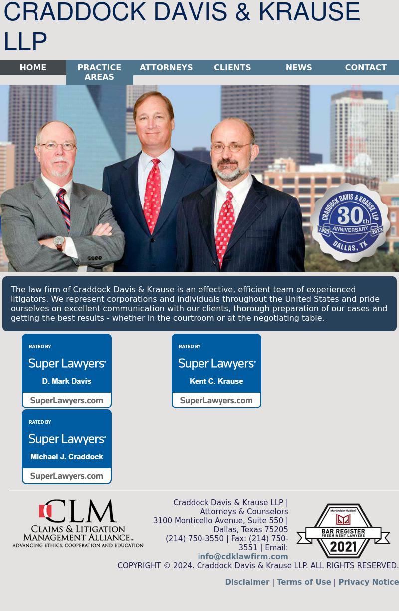 Craddock Davis & Krause LLP - Dallas TX Lawyers